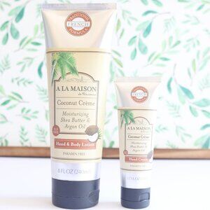 A La Maison | Coconut Crème Moisturizing Shea Butter Argan Oil Lotion Full/Mini